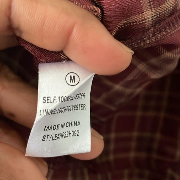 Women’s Maroon Plaid Double-Breasted Blazer Romper - Picture 10 of 10